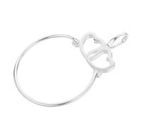 SAFIGLE Plata de Ley Collar Charm Holder con Doble Entrelazado Colgante y Anillo Versátil para Mujer Diseño Minimalista para Diario y Fiestas