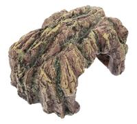SAFIGLE Plataforma para Tortugas de Resina Cueva Estilo Refugio, Lugar para Esconder y Tomar el Sol, Adecuado para Hábitat de Reptiles y Decoración de Terrarios