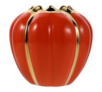 SAFIGLE Porta Utensilios de Cerámica Forma de Calabaza Vintage Tarro Decorativo de Otoño para Cubiertos Contenedor Multifuncional para Mesa de Acción de Gracias Almacenamiento