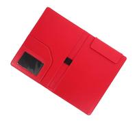 SAFIGLE Portapapeles Magnético Reutilizable Tamaño Pequeño A5 para Facturas y Menús, Organizador de Archivos de Papel Rojo, Clip para Documentos de Oficina, Tablero Multifunción Portátil