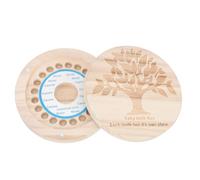 SAFIGLE Poseedor Caja conmemorativa de deciduos regalos de baby shower regalos del día del padre de la hija regalos de papá caja de de leche titular de los paulownia envase