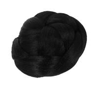 SAFIGLE Postizo Moño Trenzado Sintético para Mujer Extensión de Chignon Ondulado sin Fácil de Usar Volumen Natural para Cabello Corto Accesorio de Práctico y Portátil