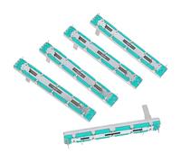 SAFIGLE Potenciómetro Deslizante Doble Canal 5 Piezas B10k 75 Mm, Módulo Ajustable Lineal para Control de Volumen Guitarra Eléctrica, Kit Electrónico para Proyectos y Programación