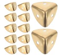 SAFIGLE Protector de Esquinas de Acero Inoxidable para Cajas de Madera y Muebles, 12 Piezas Tornillos, Protección y Refuerzo de Bordes en Ángulo Recto de 90