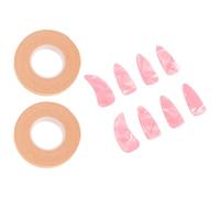SAFIGLE Protectores De Uñas Para Guzheng, Celuloide Grueso Color Perla, Tamaño Grande, Kit De 8 Piezas 2 Cintas Adhesivas, Accesorios Prácticos Para Práctica y Ejecución Musical