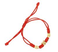 SAFIGLE Pulsera De Hilo Roja Ajustable Para Mujer Dijes Trenzados, Amuleto Rata, Cuerda Para Pareja, Símbolo De Buena Suerte y Protección, Obsequio Para San Valentín