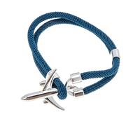 SAFIGLE pulsera de la máquina accesorios pulsera sencilla pulsera de cuerda pulseras hombre cumpleaños hombre decoración muñequera adorno de mano pulsera de personalidad poliéster Blue