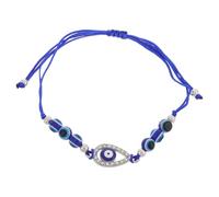 SAFIGLE Pulsera de Ojo Maligno Tejida a Mano Pulsera de Cuentas Dije de Ojo para Mujeres y Hombres Amuleto Suerte para Protección Halloween