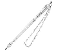 SAFIGLE Puntero Del Libro De La Torá Elegante - Puntero De La Mano Yad Y Cadena Conectada Para La Lectura De La Torá Haftorah Bar Mitzvah - Obras De Arte De Metal Común Plata - Accesorios Para