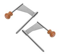 SAFIGLE Rallador de Queso Manual de Acero Inoxidable 2 Unidades Cortador Rotatorio Portátil Mango para Cocina Doméstica Afeitador de Queso para Escamas y Rizado Herramienta Práctica