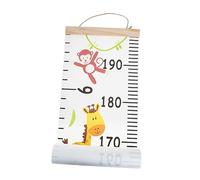 SAFIGLE Regla De Altura Calcomanías De Pared Para Niños Comida De Peluche Tabla De Medidas De Altura Pegatinas De Pared Removibles Muro Lienzo Paño Bebé Cuarto De Los Niños