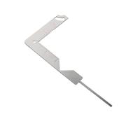 SAFIGLE Regla para Encuadernación de Acero Inoxidable, Herramienta Multifuncional para Manualidades, Guía de Posicionamiento para Portadas de Libros y Scrapbooking, Plantilla para Corte