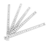 SAFIGLE Regla Plegable de Plástico Metros con Graduaciones y Herramienta Métrica Resistente la Corrosión para Carpintería y Bricolaje Fácil Lectura y Uso Entornos Húmedos