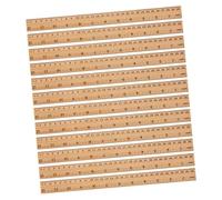 SAFIGLE Regla Recta De Madera De 30 Cm Doble Escala, Paquete 30 Piezas, Resistente y Precisa para Uso Escolar, Oficina y Hogar, Herramienta De Medición para Estudiantes y Profesores