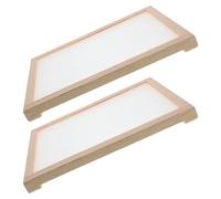 SAFIGLE Rejilla de Secado Apilable de Madera para Hierbas y Té, Malla Fina para Secar Verduras y Plantas Medicinales, 2 Unidades Tamaño Mediano, Tendedero para Cocina y Aire Libre