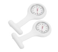 SAFIGLE Reloj Broche Silicona Ligera Cronómetro Hoja de Registro para Médicos Estudiantes Hospitales Reloj de Bolsillo Portátil para Trabajo Diario