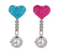 SAFIGLE Reloj De Bolsillo De Aleación con Adorable Forma De Corazón para Mujer con Temática De Enfermería Y Medicina.