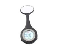 SAFIGLE Reloj De Enfermera LCD Colgante Práctico Reloj Digital para Médicos y Enfermeras Diseño Elegante Negro para Uso Diario