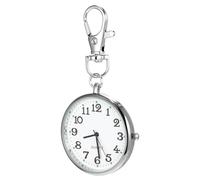 SAFIGLE Reloj de Enfermera Llavero de Metal Moderno para Mujer Reloj de Bolsillo Colgante Cadena de Bolsillo Llavero