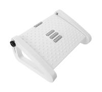 SAFIGLE Reposapiés Ajustable de Plástico con Masaje Rodillo Taburete Pequeño Antideslizante para Oficina y Baño Soporte Ergonómico para Descanso de Pies y Uso Multifuncional