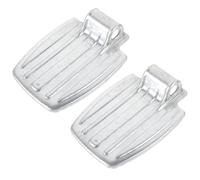 SAFIGLE Reposapiés Metálico para Silla de Ruedas 1,9 Cm, Par de Repuestos Aplicables Elevables, Soporte Resistente y Estable para Pacientes y Personas Mayores en Movilidad Asistida