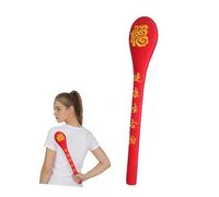 SAFIGLE Rodillo de Masaje Manual Rojo para Cintura y Cabeza, Herramienta de Masaje de Mano Que Mejora el Sistema y Promueve la Circulación para Relajación y Bienestar