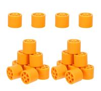 SAFIGLE Rodillos de Plástico para Máquina de Encolado de Cantos Rueda de Soporte Amarilla de 28X5X26 MM Pack de 20 Unidades Repuestos para Cortadora de Azulejos Uso Profesional y