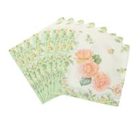 SAFIGLE Servilletas Desechables de Papel Diseño de Rosas Verdes, 5 Paquetes de 20 Unidades, para Fiestas, Bodas y Banquetes, Servilletas de Mesa Decorativas para Restaurante y Eventos