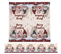 SAFIGLE Servilletas Navideñas de Papel Desechables Estampado de Duendes y Cuadros 20 Unidades por Paquete Servilletas Decorativas para Fiestas Infantiles y Cenas Navideñas