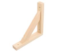 SAFIGLE Soporte de Estante de Madera Maciza Soporte para Baldas Flotantes Resistente y Duradero Escuadra de Pared Fácil de Instalar para Estantes de Madera Pequeñas y Medianas