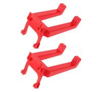 SAFIGLE Soporte para Botellas de Spray Herramientas de Lavado de Autos 2 Piezas Ganchos para Botellas de Spray Plástico Rojo, para Panel Perforado Almacenamiento en Garaje