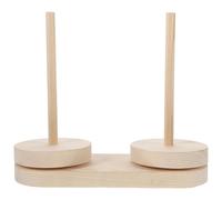 SAFIGLE Soporte para Hilo de Coser y Tejer de Madera Doble Eje Giratorio Herramienta Manual para Organizar Hilos en Casa Estante Compacto para Manualidades y Costura