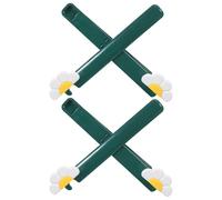 SAFIGLE Soporte Plegable de Plástico para Libros de Recetas y Escritorio, Mini Atril Floral en Tonos Verdes y Claros, 2 Piezas, Estante Portátil para Cocina y Oficina, Ahorro de