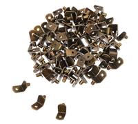 SAFIGLE Soportes Metálicos para Estantes con Agujeros 60X85 CM 100 Unidades Clavijas para Muebles Vintage Herrajes para Armarios y Estanterías Soporte Estable para Cocina y