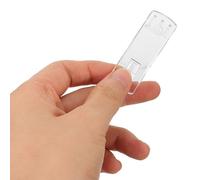 SAFIGLE Soportes Transparentes para Estantes de Armario de Cocina Clips de Seguridad de Plástico Autoblocantes 60 Unidades Diseño Rectangular Curvado 51X175X22 MM Compatibles