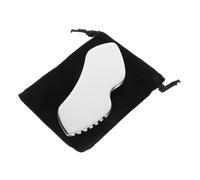 SAFIGLE Tabla de Raspar Gua Sha Facial de Acero Inoxidable Herramienta de Masaje para Cuidado de Piel para Masajes de Rostro y Cuello con Bolsa de Almacenamiento