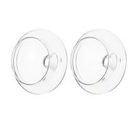 SAFIGLE Tapas de Vidrio para Tetera 600 Ml Repuesto 2 Piezas Tapa Transparente de 7.5 Cm Compatible Tetera de Flores Accesorios para Té Recambio Doméstica