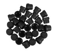 SAFIGLE Tapas Hermético Esenciales para de Aceites Antirrobo Botellas 5-100 30 Sellado Material Pp Negro Reutilizable Ml y Perfumes
