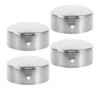 SAFIGLE Tapones para Pasamanos de Acero Inoxidable 45Pvc 2 Pares Tapas para Extremos de Barandilla de Escalera Accesorios Decorativos para Guarniciones de Escaleras