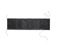 SAFIGLE Tela de Recambio para Silla Gravedad Cero Paño Transpirable Cordones para Reposacabezas Color Negro para Muebles de Patio 63X17 Pulgadas