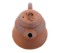 SAFIGLE Tetera de Cerámica Vintage con Forma de Calabaza de Barro Crudo 90ml para Infusión de Té y Uso Decorativo Hogar