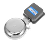 SAFIGLE Timbre Eléctrico de Hierro Cromado Automático para Escuela y | Campana de Llamada Industrial, Señal para Pasillos, Compatible Ac 220v y Controlador Temporizador