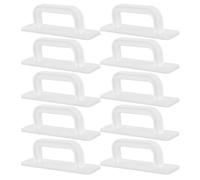 SAFIGLE Tiradores Autoadhesivos para Armarios de Cocina 5 Pares Tamaño Pequeño Color Marfil Manijas Adhesivas para Cajones y Puertas sin Taladro Accesorios Funcionales para Muebles