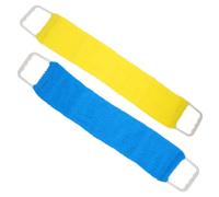 SAFIGLE Toalla Exfoliante Doble Cara para Ducha 1 Unidad Tamaño Largo Masaje Corporal Unisex Adulto Baño Cinturón Depurador de Espalda Color Aleatorio