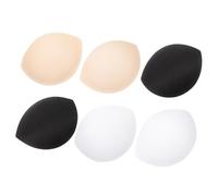 SAFIGLE Tu Busto 3 Pares de Insertos de Sujetador Acolchados para Sujetadores Push up Forros de Sujetador Almohadillas de Sujetador para Vestidos de Novia Que No Se Deforman