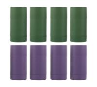 SAFIGLE Tubo Plástico Giratorio para Desodorante Sólido 40g, Envases Vacíos 8 Piezas Cierre Seguro, Aptos para Bálsamos Caseros y Uso en Actividades al Aire Libre