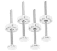 SAFIGLE Varilla De Husillo Roscada Universal para Puerta De Bebé De 4 Piezas Kit De Pernos De Tornillo De Repuesto Pieza De Perno De Repuesto para Puertas De Seguridad Montadas A Presión