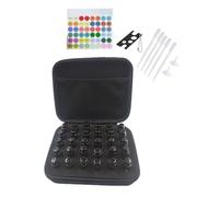 Safinein Estuche organizador de almacenamiento de aceites esenciales, soporte para aceites esenciales de viaje con bolsa de inserción de espuma, 30 botellas de 5 ml, 10 ml, 15 ml, Negro -, Caso