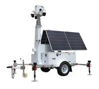 SAFIRE BIG-BL2P-G9EHSST Trailer de alimentación autónoma para CCTV - Panel solar de 2x600W - Batería Litio LiFePo 12000Wh - Más