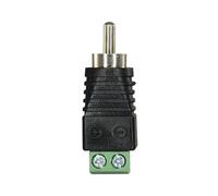 SAFIRE CON295 Conector SAFIRE - RCA macho - Salida +/ de 2 terminales - 36 mm (Fo) - 13 mm (An) - 5 g